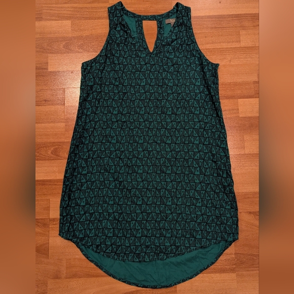 Natural Reflections Tops - Natural Reflections Teal Geometric Tunic